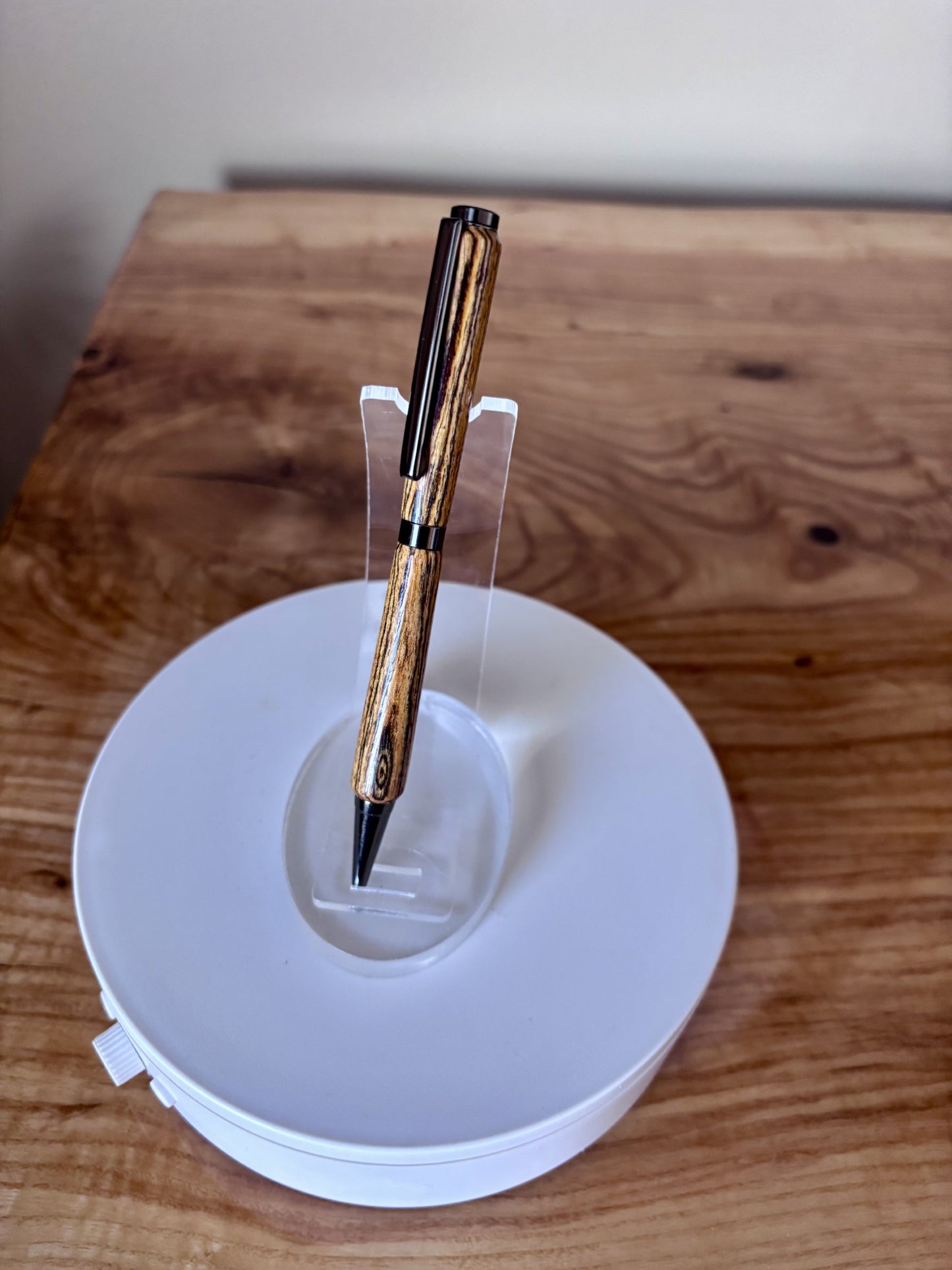 Handcrafted Bocote Pen — Black Hardware