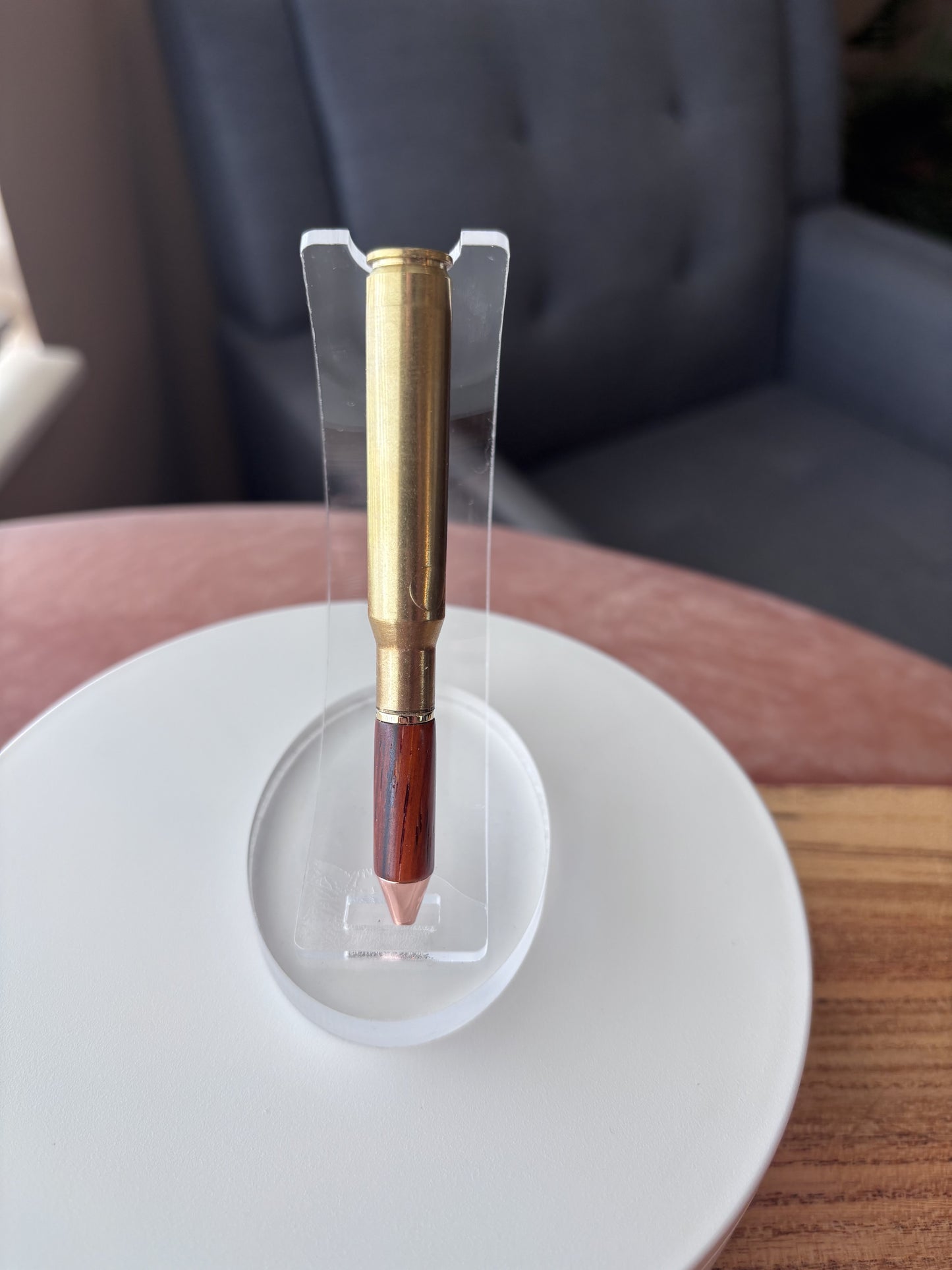 Handcrafted Bullet Pen with Exotic Wood