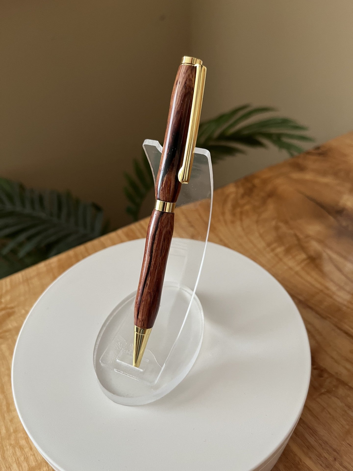 Handcrafted Cocobolo Pen — Gold Hardware