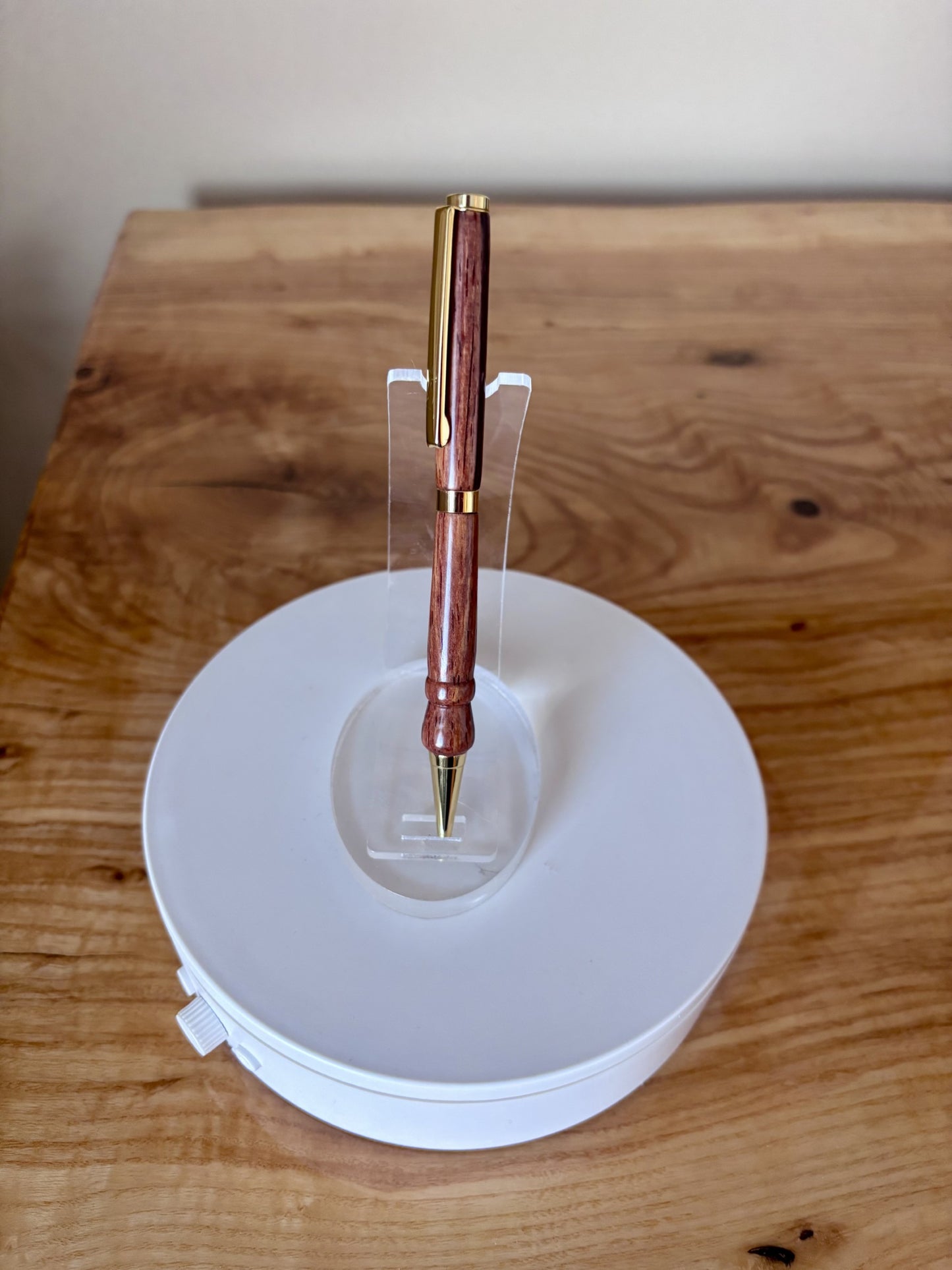 Handcrafted Cocobolo Pen — Gold Hardware