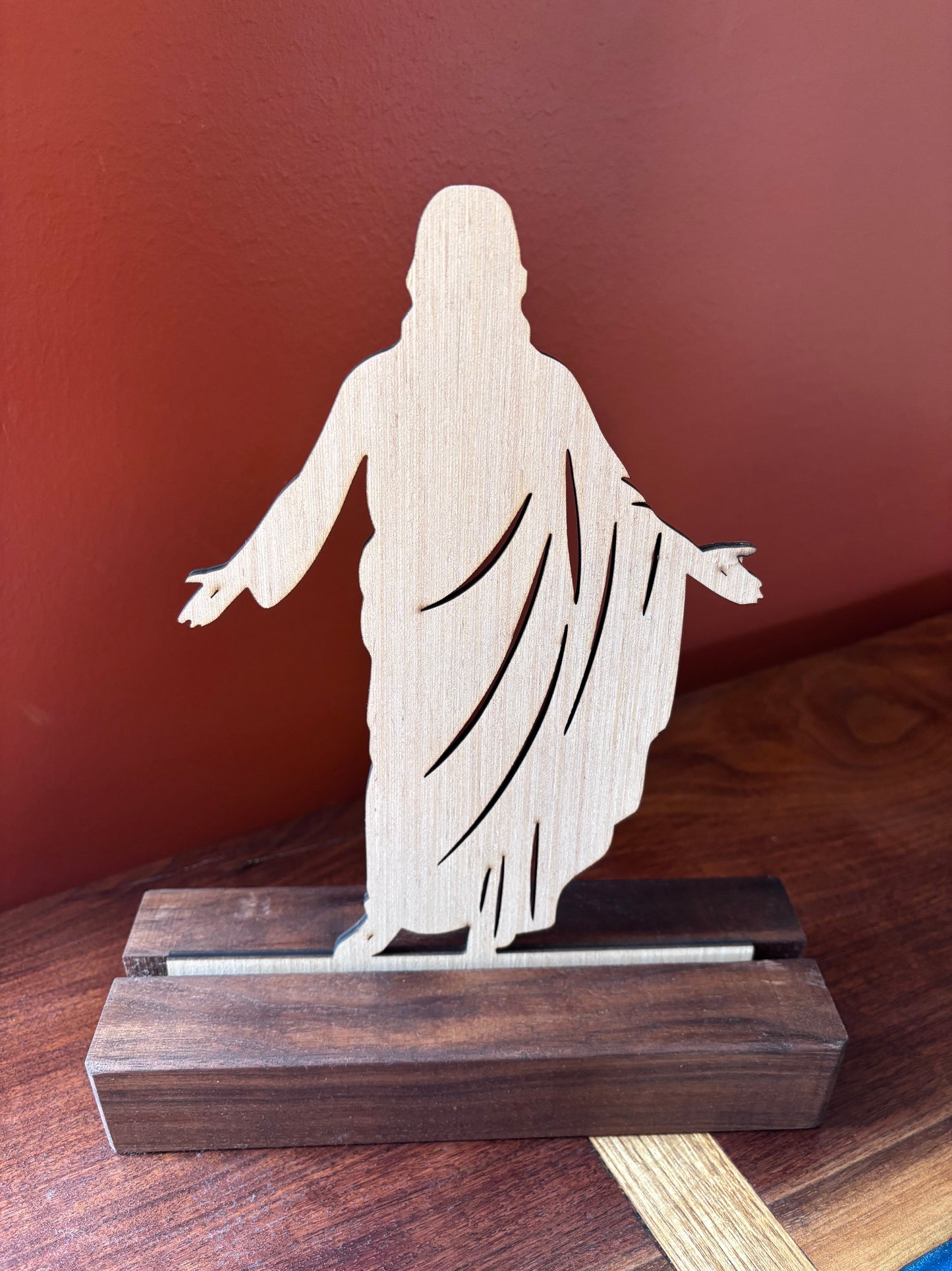 Holy Week 8-Day Display Set with a Black Walnut Stand (Interchangeable pieces on a single stand)